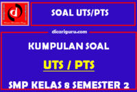 Kumpulan Kisi-Kisi & Soal PTS / UTS Kelas 8 Semester 2