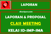 Contoh Laporan Kegiatan Class Meeting Format Dokumen