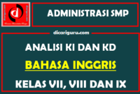 Analisis KI dan KD Bahasa Inggris SMP