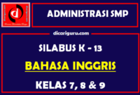 Silabus Bahasa Inggris SMP