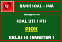 Soal PTS / UTS PJOK Kelas 10 Semester 1