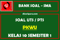 Soal PTS / UTS PKWU Kelas 10 Semester 1