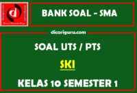 Soal PTS / UTS SKI Kelas 10 Semester 1