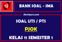 Soal PTS / UTS PJOK Kelas 11 Semester 1