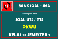 Soal PTS / UTS PKWU Kelas 12 Semester 1