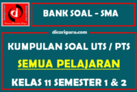 Soal UTS / PTS Kelas 11