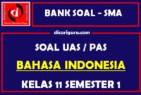 Soal UAS Bahasa Indonesia Kelas 11 Semester 1