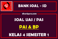 Soal UAS / PAS K13 PAI Kelas 4 Semester 1