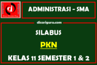 Silabus PKN Kelas 11 K13 SMA