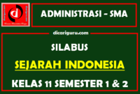 Silabus Sejarah Indonesia Kelas 11 K13 SMA