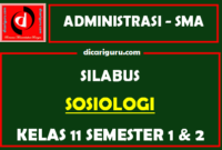 Silabus Sosiologi Kelas 11 K13 SMA