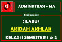 Silabus Akidah Akhlak Kelas 11 K13 MA