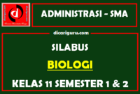 Silabus Biologi Kelas 11 K13 SMA