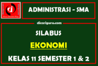 Silabus Ekonomi Kelas 11 K13 SMA