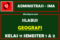 Silabus Geografi Kelas 11 K13 SMA