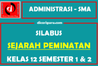 Silabus Sejarah Peminatan Kelas 12 K13 SMA