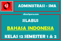 Silabus Bahasa Indonesia Kelas 12 K13 SMA