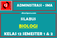 Silabus Biologi Kelas 12 K13 SMA