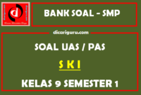 Soal UAS SKI K13 SMP Kelas 9 Semester 1