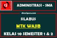 Silabus MTK Kelas 10 K13 SMA