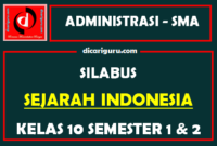 Silabus Sejarah Indonesia Kelas 10 K13 SMA