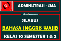 Silabus Bahasa Inggris Kelas 10 K13 SMA