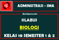 Silabus Biologi Kelas 10 K13 SMA