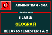 Silabus Geografi Kelas 10 K13 SMA