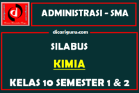 Silabus Kimia Kelas 10 K13 SMA