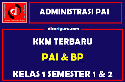 KKM PAI Kelas 1 SD/MI Format Dokumen