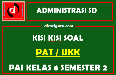 Kisi Kisi PAT PAI Kelas 6 Semester 2 Terbaru