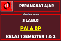 Silabus PAI dan BP Kelas 1