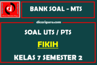 Soal UTS / PTS Fikih Kelas 7 Semester 2