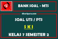 Soal UTS / PTS SKI Kelas 7 Semester 2