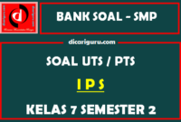 Soal UTS / PTS IPS Kelas 7 Semester 2