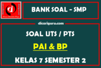 Soal UTS PAI Kelas 7 Semester 2