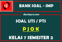 Soal UTS / PTS PJOK Kelas 7 Semester 2