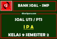 Soal PTS IPA Kelas 9 Semester 2