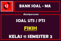 Soal PTS Fikih Kelas 11 Semester 2 dan Kunci Jawaban