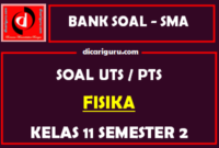 Soal PTS Fisika Kelas 11 Semester 2 dan Kunci Jawaban