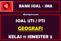 Soal PTS Geografi Kelas 11 Semester 2 dan Kunci Jawaban