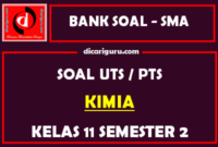 Soal PTS Kimia Kelas 11 Semester 2 dan Kunci Jawaban