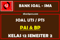 Soal PTS PAI Kelas 12 Semester 2 dan Kunci Jawaban