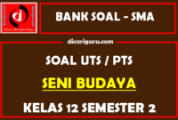 Soal PTS Seni Budaya Kelas 12 Semester 2 dan Kunci Jawaban