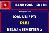 Soal UTS PLBJ Kelas 4 Semester 2 dan Kunci Jawaban