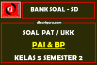 Soal UKK / PAT PAI Kelas 5 SD Semester 2