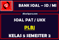 Soal UKK / PAT PLBJ Kelas 5 SD Semester 2