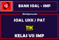 Soal PAT  / UKK TIK SMP Kelas 7 Semester 2