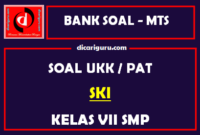 Soal PAT  / UKK SKI MTS Kelas 7 Semester 2