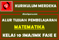 Alur Tujuan Pembelajaran / ATP MTK Kelas 10